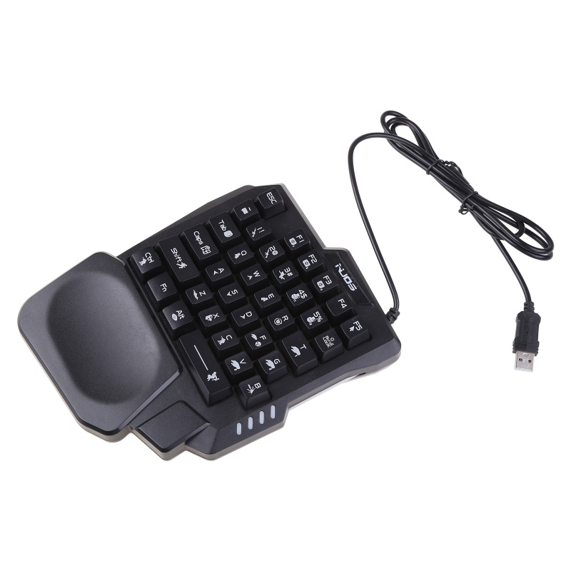 Bàn Phím Cơ Chơi Game Một Tay Có Đèn Nền RGB Cổng USB Chất Lượng Cao