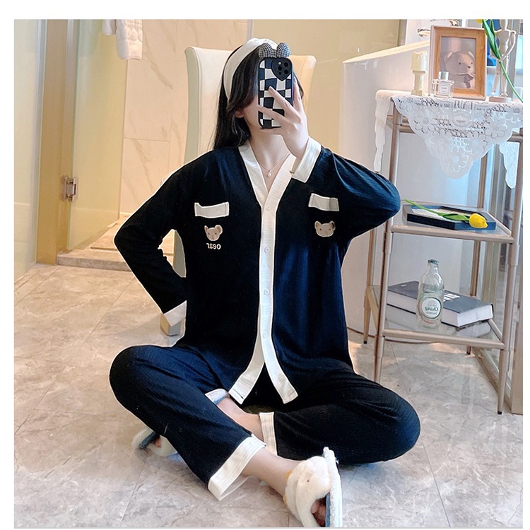 PIJAMA Dài Tay Mặc Nhà Thường SAQ297