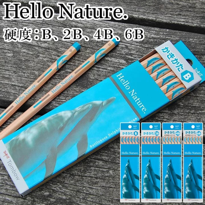 Bút chì gỗ "Hello Nature" Bottlenose Dolphin - Cá Heo Tombow