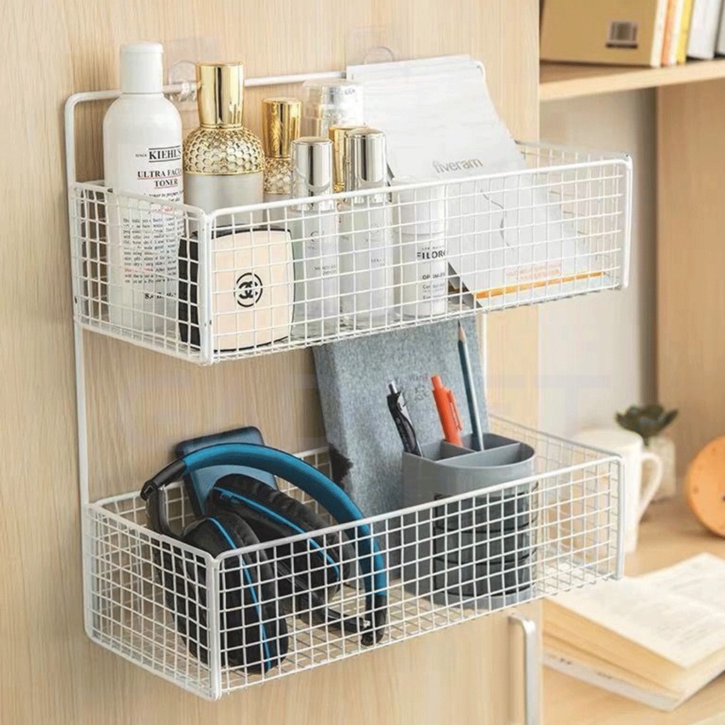 Giỏ Đựng Đồ Dùng Gắn Góc Tường Tiện Dụng Cho Nhà Tắm