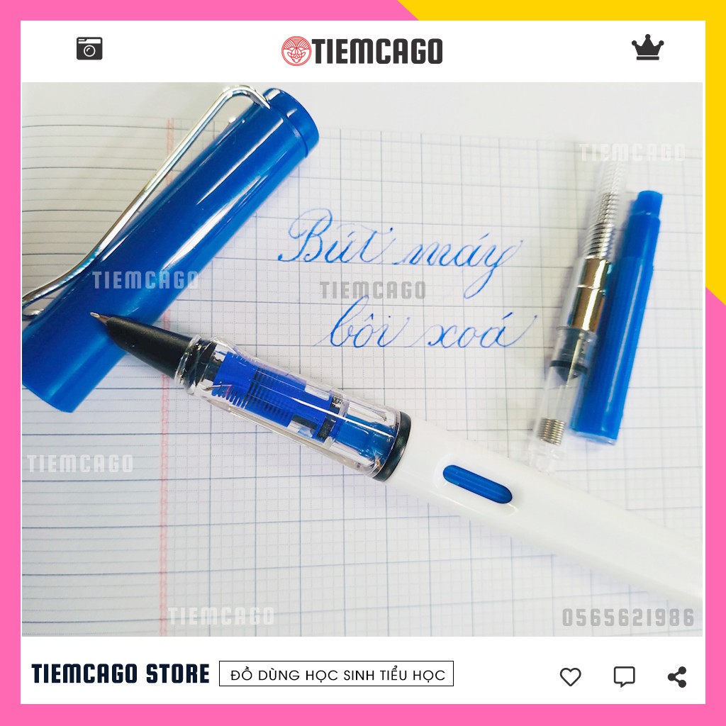 Bút máy xoá được bút máy luyện chữ viết mực tẩy xoá được dành cho bé lớp 1 CG10