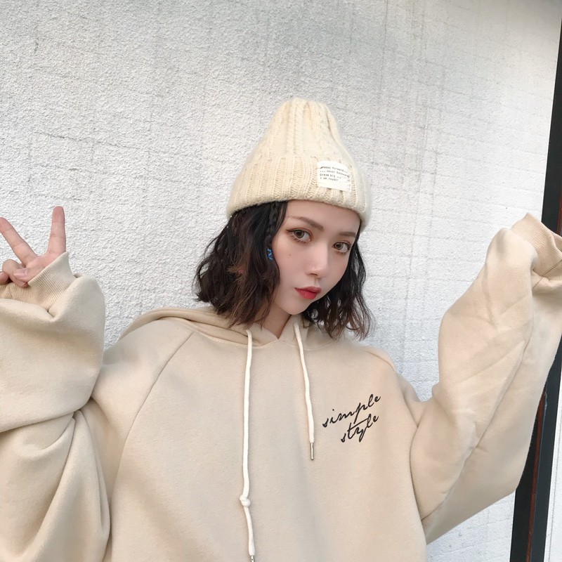 (HÀNG SẴN) Áo Hoodie nữ Waitmore form rộng dày dặn ấm áp Hàn Quốc Có ảnh thật | BigBuy360 - bigbuy360.vn