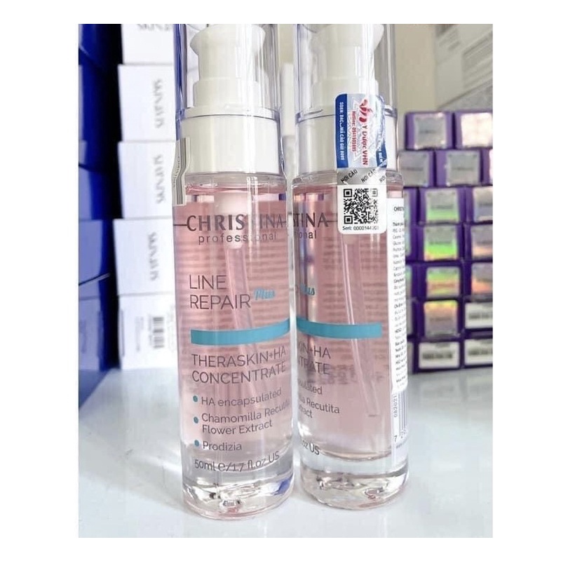 Tinh chất dưỡng 50ml HA hyaluronic line repair Christina THE THERA SKIN + HA CONCENTRATE