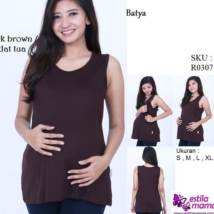 Áo Thun Bầu In Chữ "Estila Mama" Màu Trắng / Đen / Moka / Chocolate / Marun / Gray / Blue / S / M / L / Xl