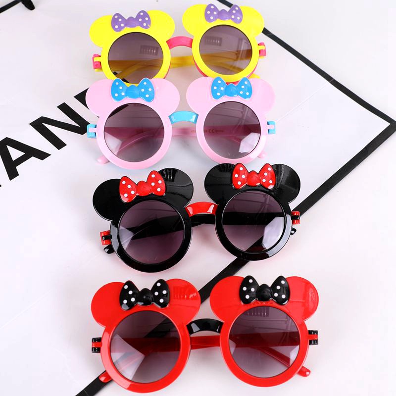 Kính Mát Gọng Silicon Chống Tia Uv Dễ Thương Cho Bé