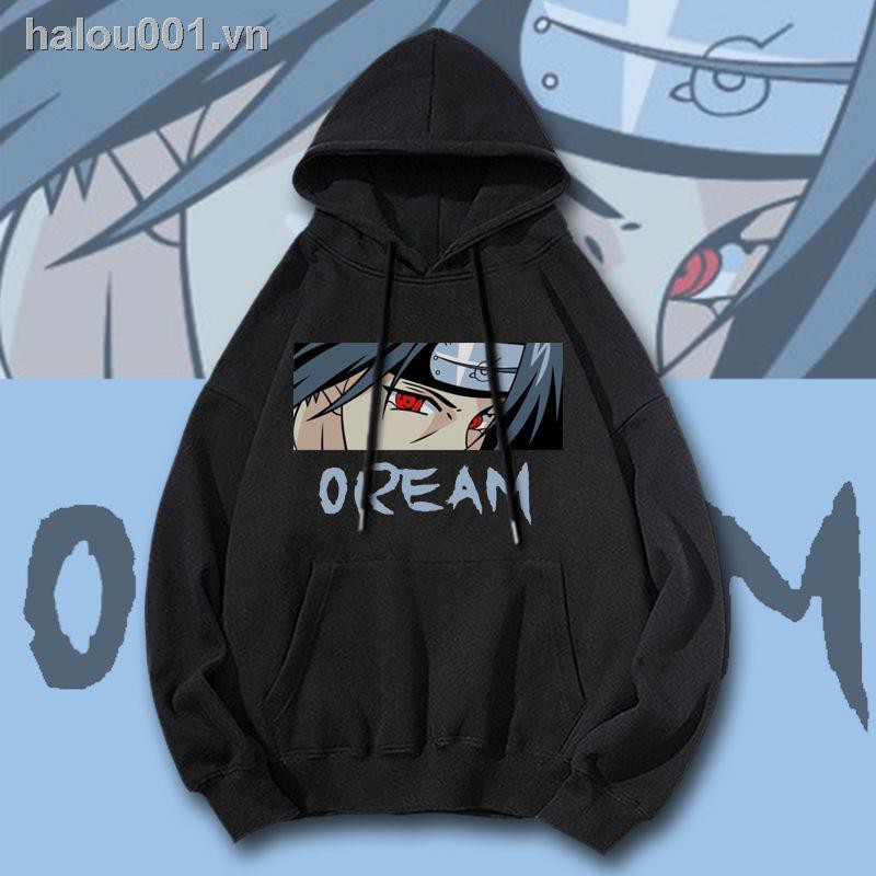 NARUTO Áo Hoodies Có Nón Dài Tay Thời Trang Nam