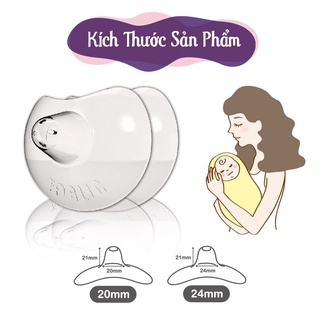 Trợ Ty / Miếng Bảo Vệ Đầu Ngực Cho Mẹ Farlin 100% Silicone ( Có Hộp Đựng , 2 Miếng )