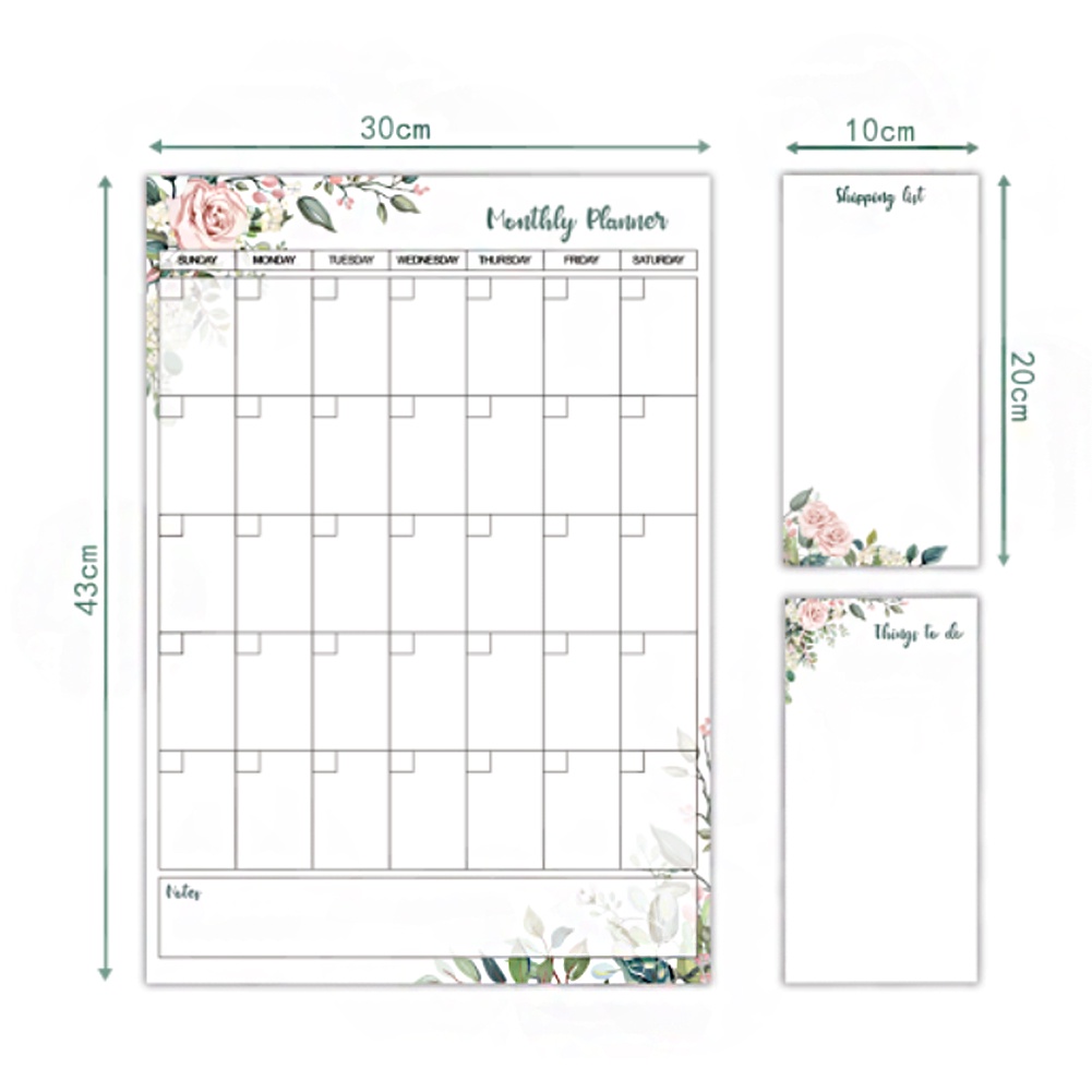 1 Bảng Trắng Có Nam Châm Gắn Tủ Lạnh Dùng Ghi Chú Trong Nhà Bếp