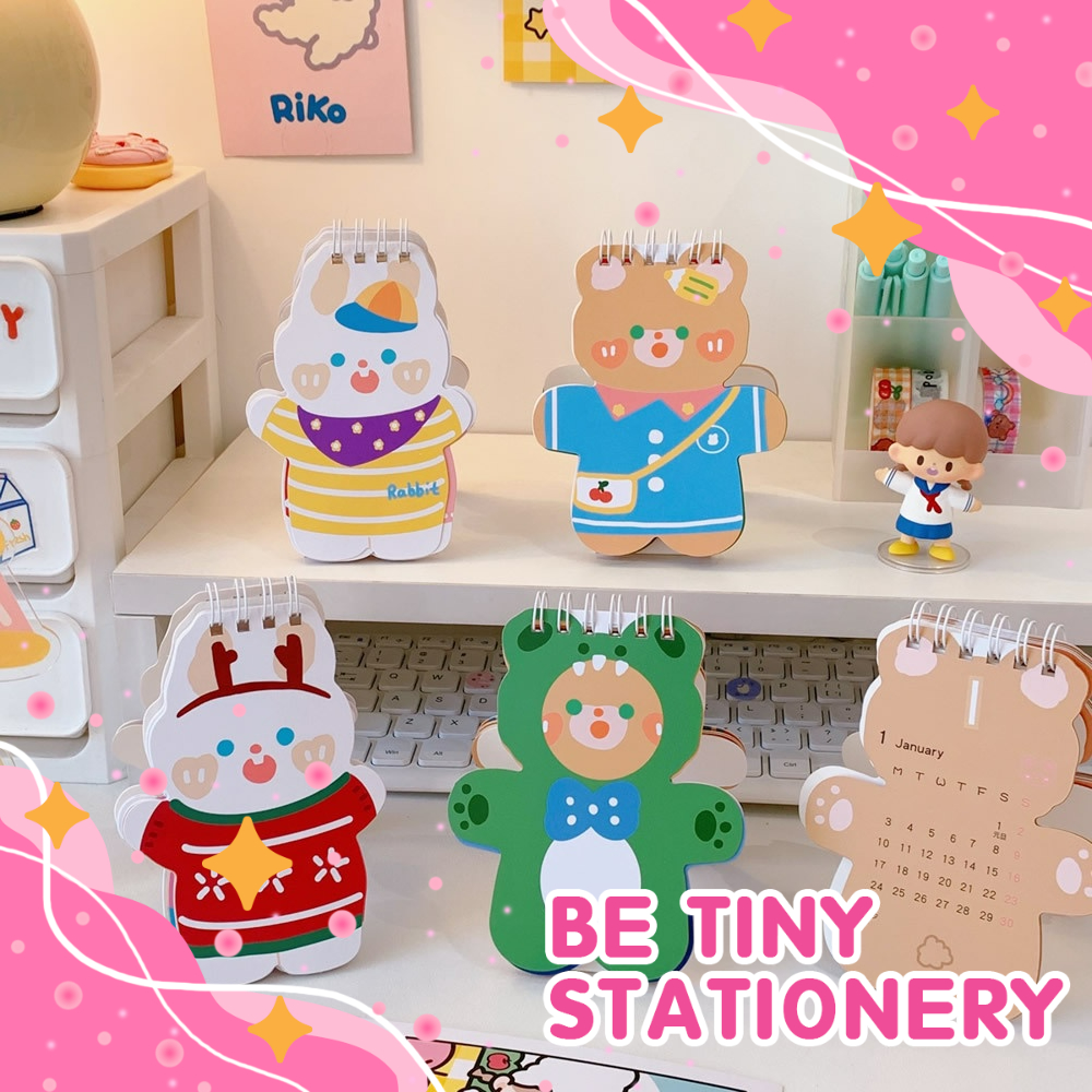 Lịch để bàn 2022 trang trí bàn học bàn làm việc siêu dễ thương Be Tiny Stationery