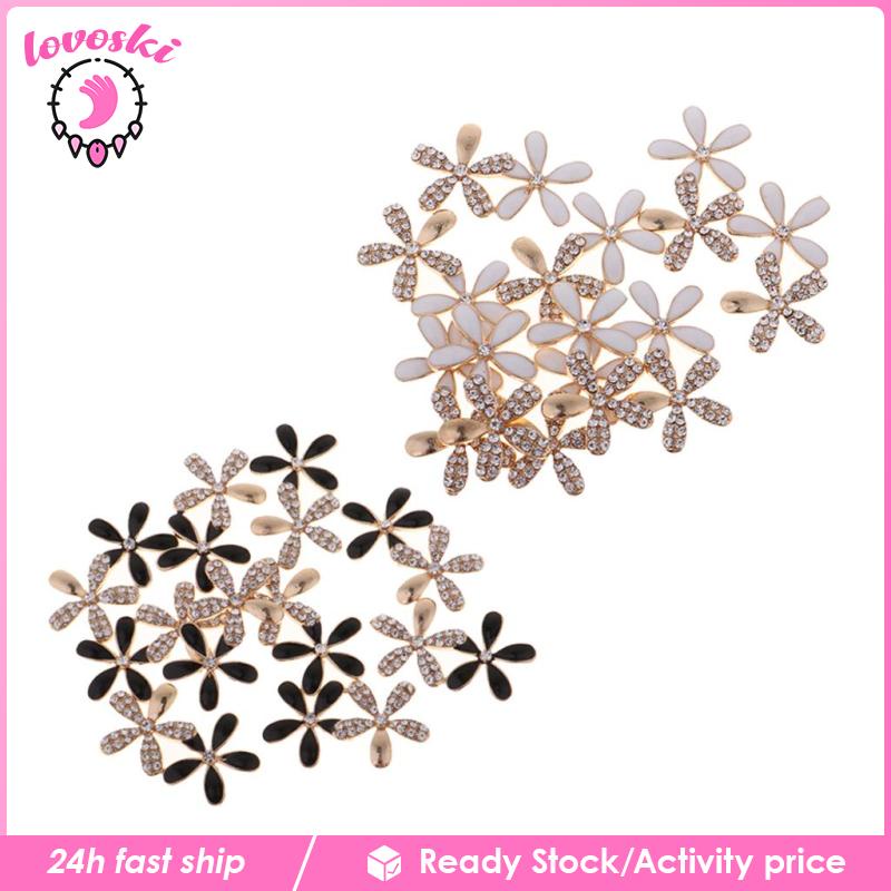 Bộ 10 NúT Hoa ĐíNh NgọC Trai Giả Xinh XắN