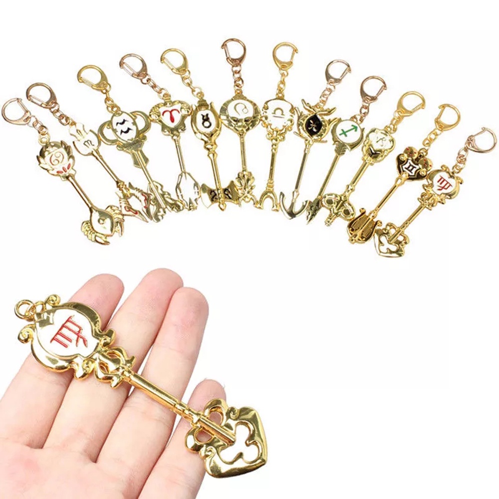 Móc Khóa Họa Tiết Hoạt Hình Twelve Fairy Tail Dễ Thương