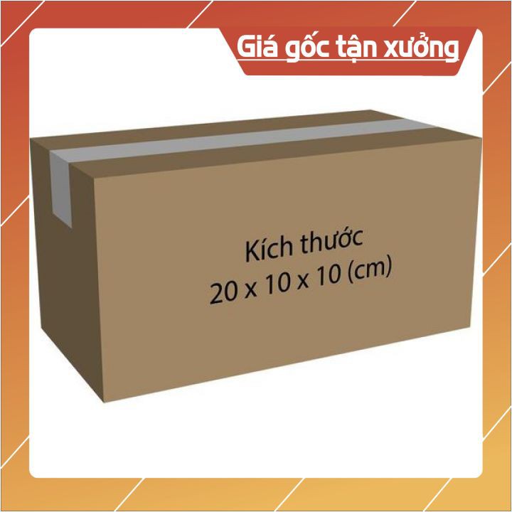 Combo 100 thùng Carton 20x10x10 đóng hàng,thùng giấy cod gói hàng, hộp bìa carton đóng hàng giá rẻ