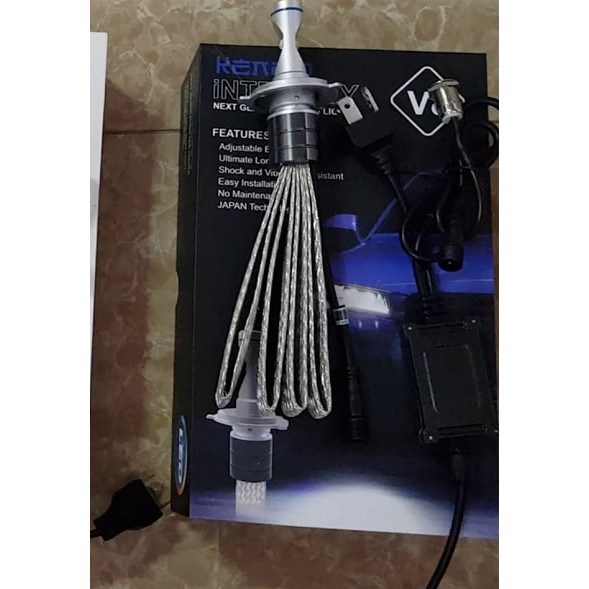 Bảo Hành 12 Tháng - HỘP 2 BÓNG - Đèn Pha Led Kenzo V9 6800lm CHÍNH HÃNG