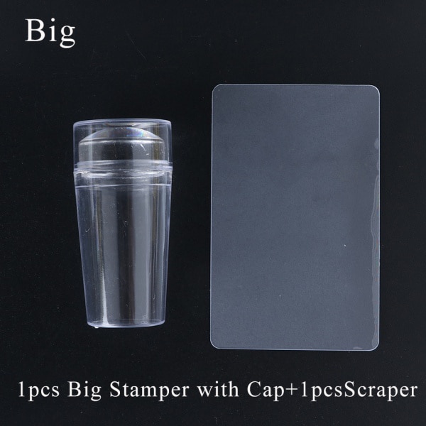 [Hàng mới về] Dụng cụ in hình móng tay bằng silicon mềm màu trắng / hồng diy