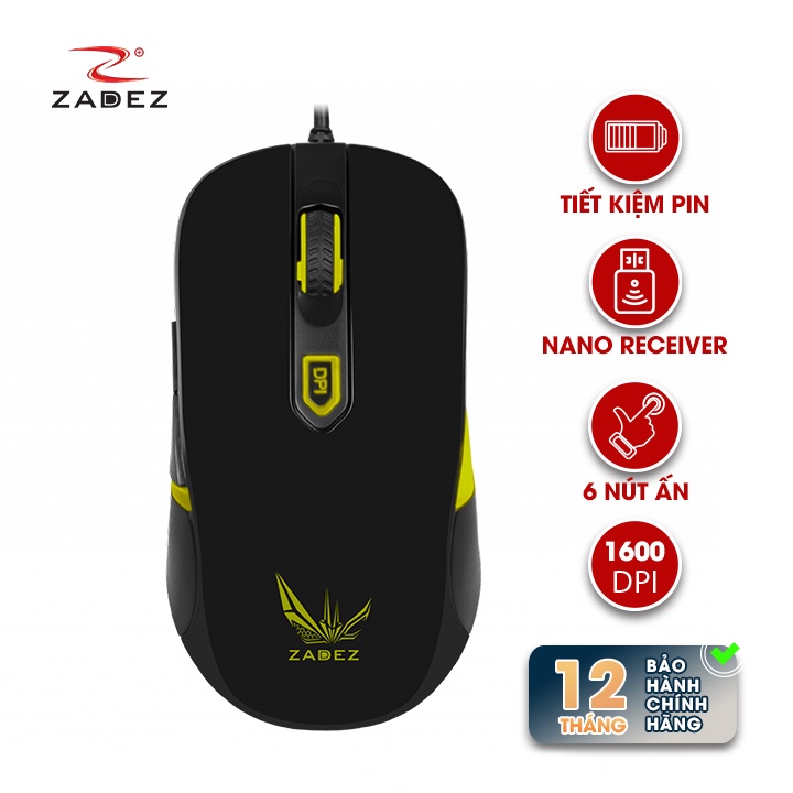 Chuột Có Dây Gaming Cảm Biến AVAGO ZADEZ GT613M