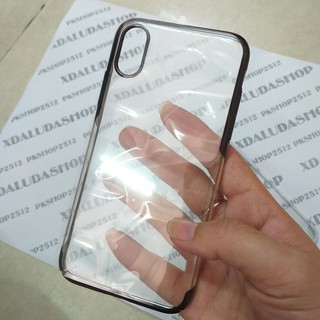 Ốp Lưng iPhone X / iPhone 10 Viền Màu Dạng Cứng Hiệu Baseus