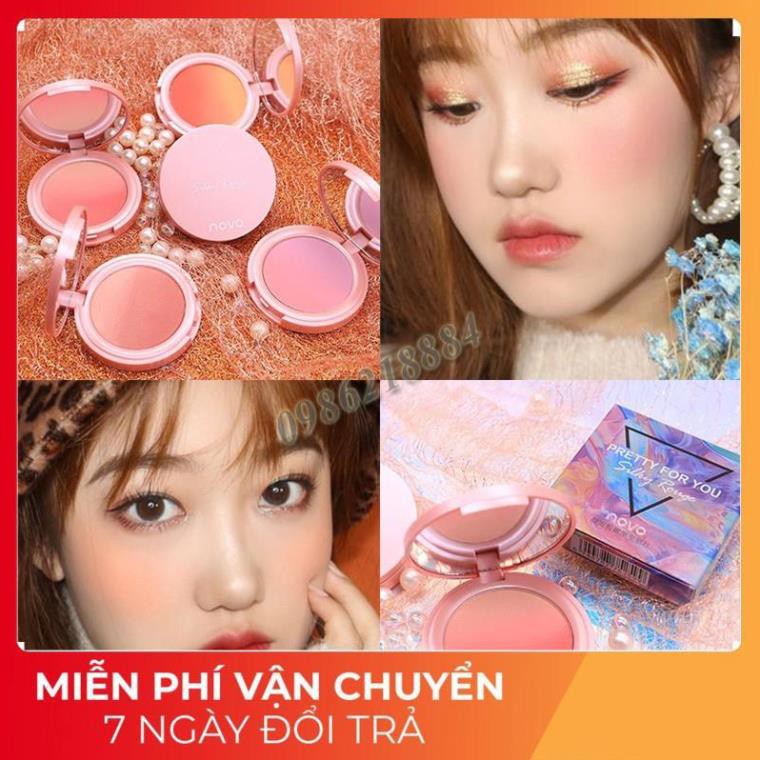 [FREESHIP]  Phấn má hồng dạng loang Novo Pretty For You Silky Rouge NS247