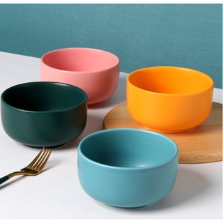 chén cơm gốm sứ nhiều màu sắc dễ thương cao cấp