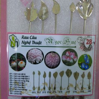 Dụng cụ làm thạch rau câu 3D Ngọc Huệ ( Bộ số 28 - hoa cúc bất tử, cúc Nhật Bản, hoa đậu, hoa nhái kép)