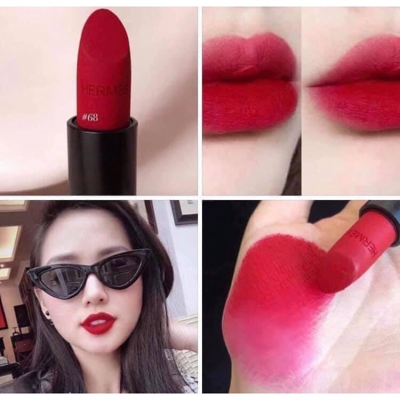 Son hermes chính hãng, Son Hermès Rouge Matte và Satin Lipstick