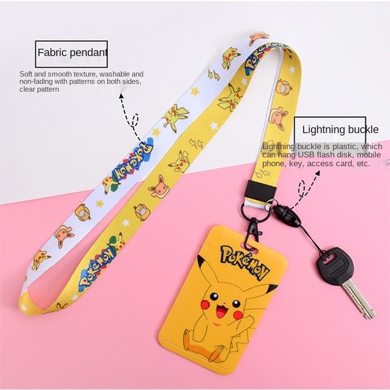 Dây đeo thẻ xe buýt họa tiết hoạt hình xinh xắn