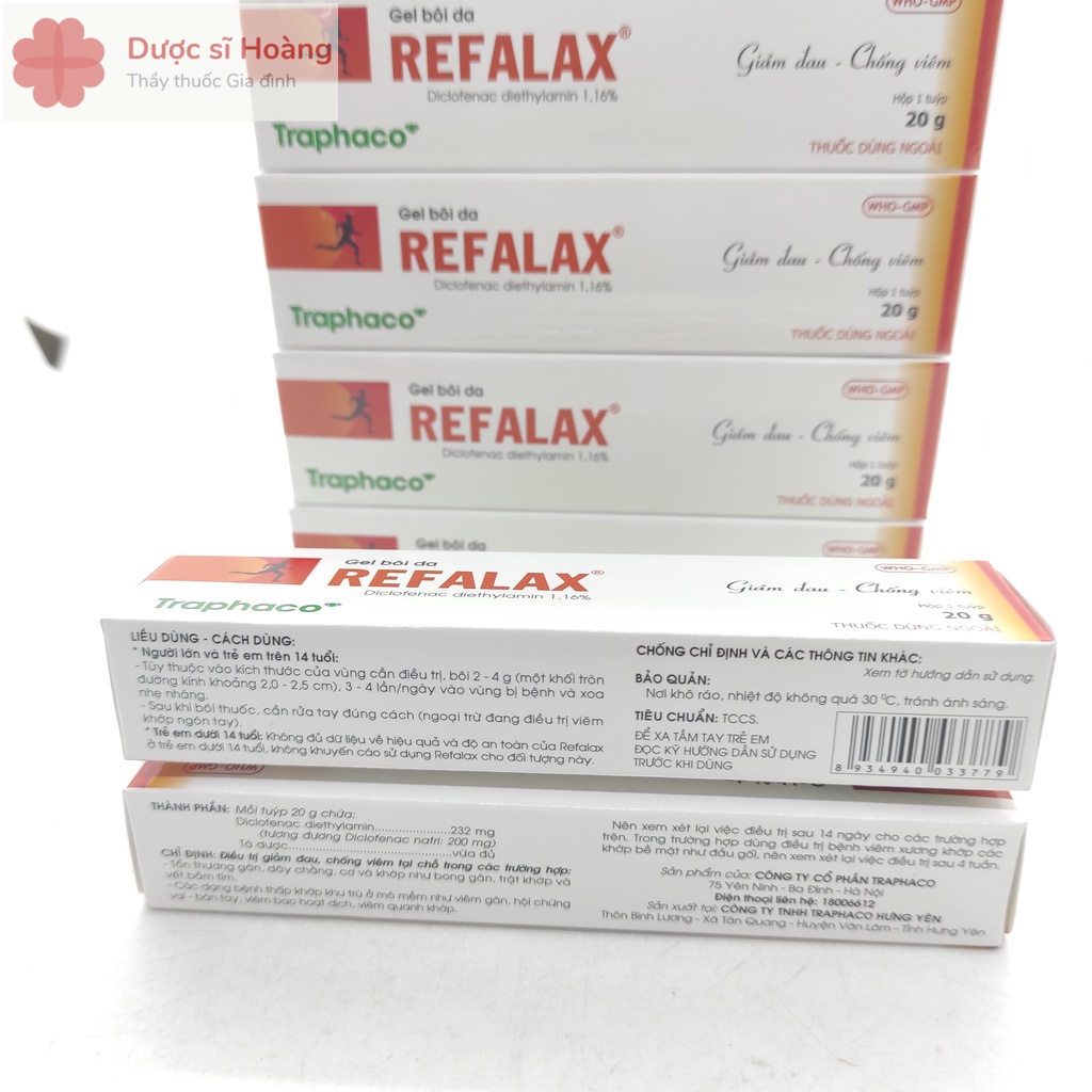 Gel Bôi Da Refalax - Tuýp 20g