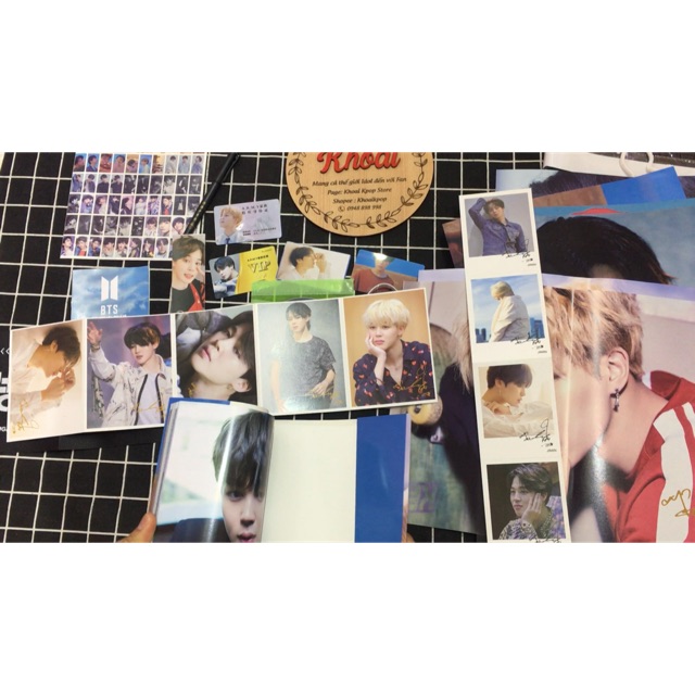 [TẶNG 7 kẹp gỗ + 1m dây]Combo ảnh photobook Jimin album Love Yourself Tear gạt sang bên cạnh có clip | BigBuy360 - bigbuy360.vn
