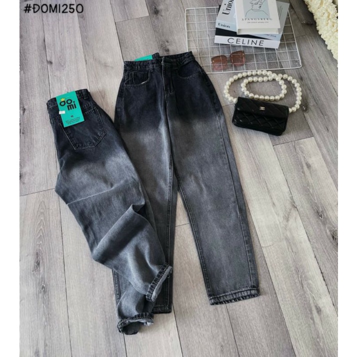 Quần Baggy Jean Nữ Lưng Cao Hack Dáng.#251. Hàng VNXK. Huynhsen Shop