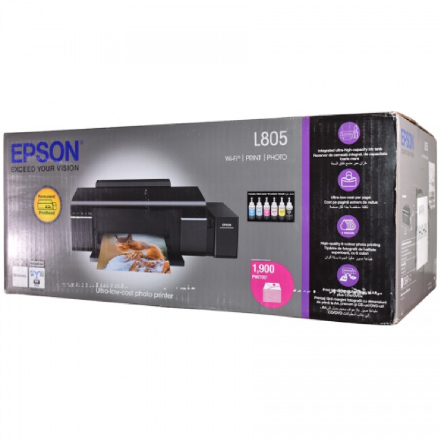 Máy in Epson L805 - máy in ảnh chuyên nghiệp - gắn mực chính hãng