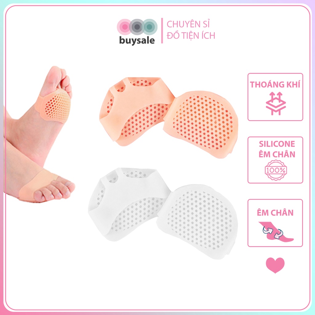Lót giày silicon đệm êm bàn chân trước, cao su tổ ông mềm và thoáng khí - lót giày giá sỉ buysales - BSPK67