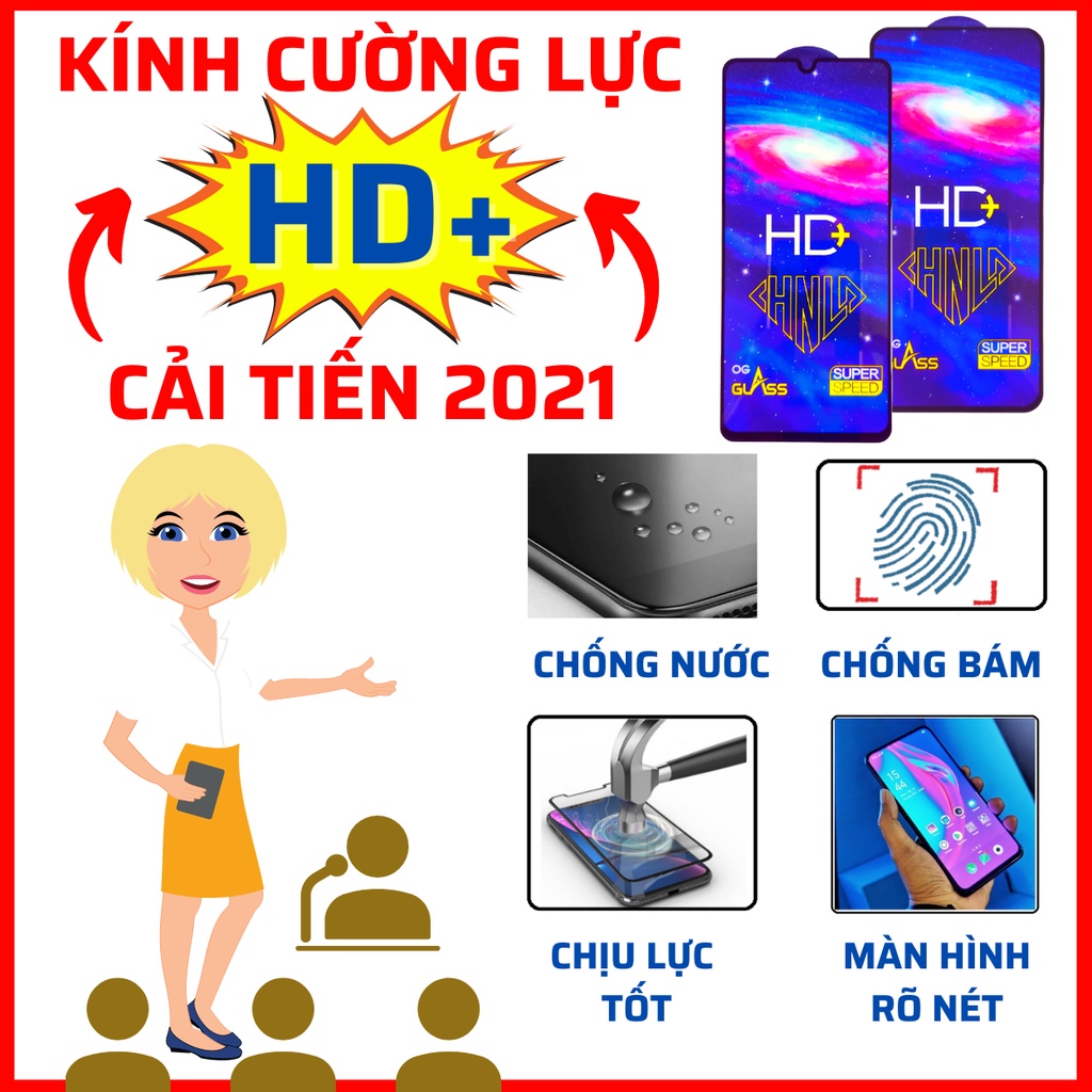 Kính Cường Lực SamSung A11/A21/A21s/A51/A52/52s/A71/A72/ Note 10 lite/ S10 lite/S20 FE/S21 Plus - Dán Full màn hình HD+