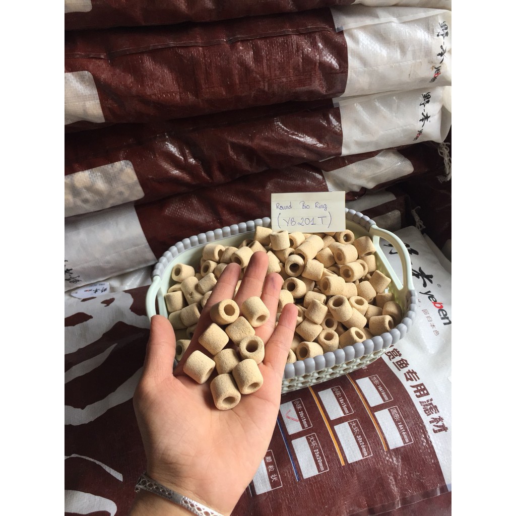 Vật liệu lọc YEBEN SUPER BIO RING - Sứ LỌC CAO CẤP HỒ CÁ - HỒ THỦY SINH