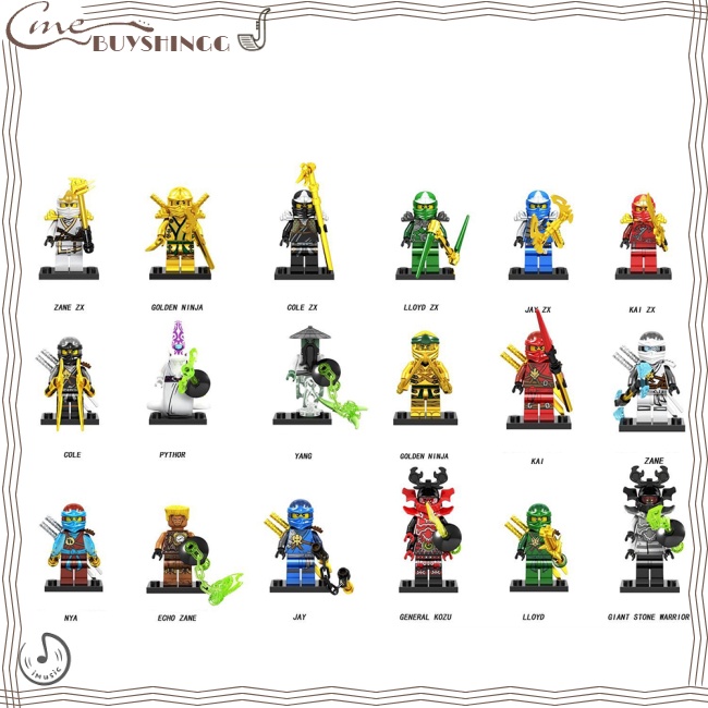 Bộ Mô Hình Lego Nhân Vật Ninjago GA131-148