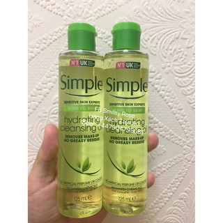 Dầu Tẩy Trang Simple Hydrating Cleansing Oil – 125ml(Bill Anh)