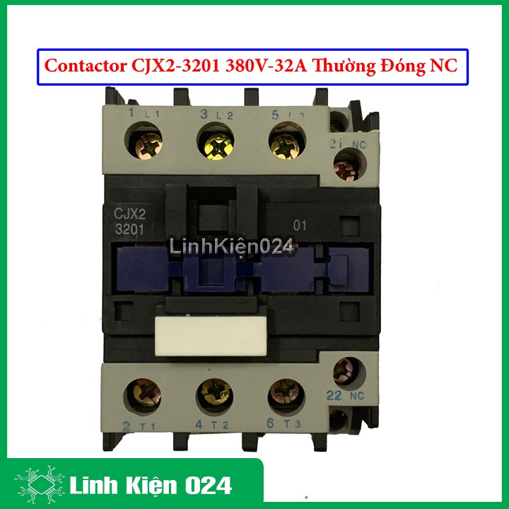 Khởi động từ contactor CJX2 380v thường đóng NC vỏ chống cháy, công suất lớn