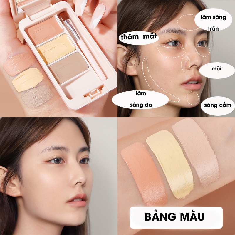 Kem Nền Che Khuyết Điểm 24H Lâu Trôi Che Phủ Cao làm sáng da KIVADO KISSBEAUTY K03