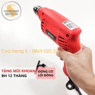 Khoan cầm tay lõi đồng mt603 tặng mũi khoan - bh 12 tháng