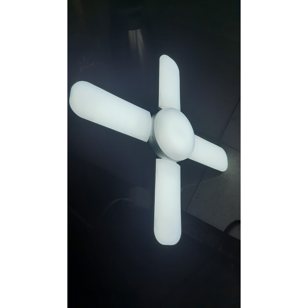 Bóng đèn LED cánh quạt xếp ánh sáng trắng - 45W / 65W siêu sáng (3 cánh hoặc 4 cánh tùy chọn - bảo hành 1 năm) | BigBuy360 - bigbuy360.vn