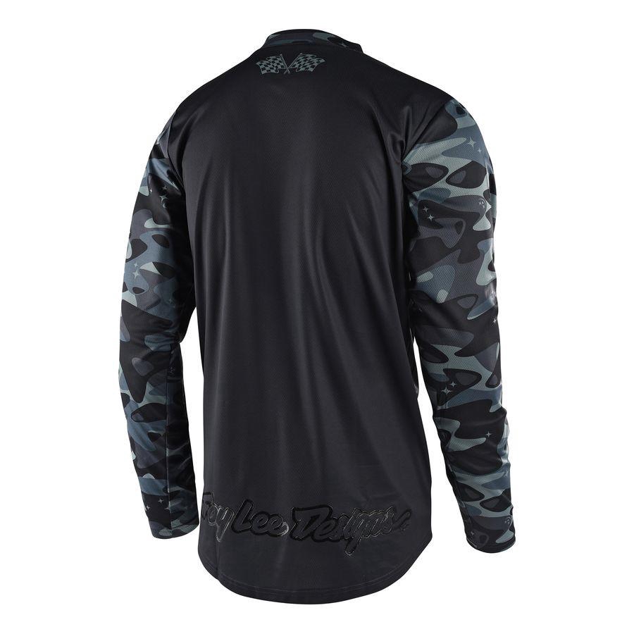 Áo thun dài tay họa tiết rằn ri phong cách thể thao cho nam