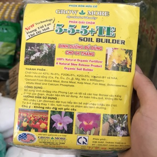 Phân bón hữu cơ tan chậm cho hoa lan