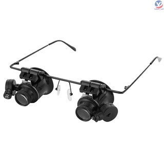 Kính lúp đeo đầu phóng đại 20x có đèn led dùng để sửa chữa đồng hồ/đồng hồ điện tử