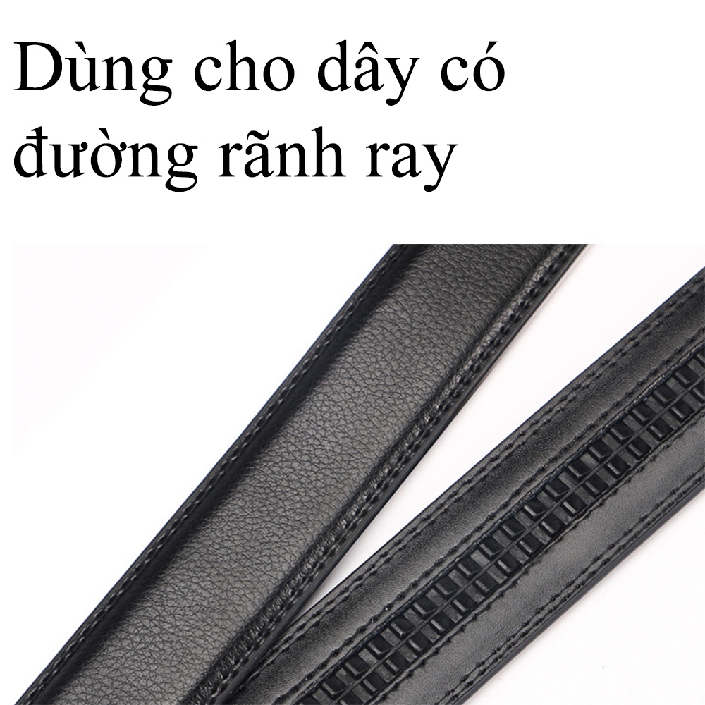 Mặt khóa thắt lưng D&D Fashion tự động dùng cho dây có đường rảnh ray (Mã DDF43)