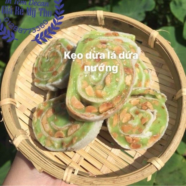 Kẹo dừa cuộn bánh tráng nướng Hồng Vân 1000g