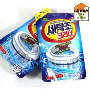 Vệ Sinh Máy Giặt, Bột Tẩy Lồng Máy Giặt Hàn Quốc Gói 450G - Siêu Tiện Dụng Dành Cho Máy Giặt - Lỗi 1 đổi 1