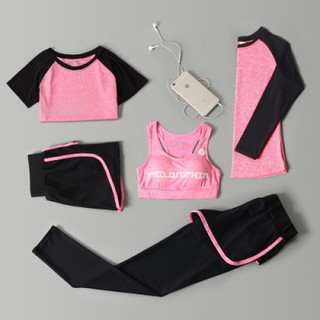 SET ĐỒ TẬP GYM NỮ 5 MÓN CAO CẤP