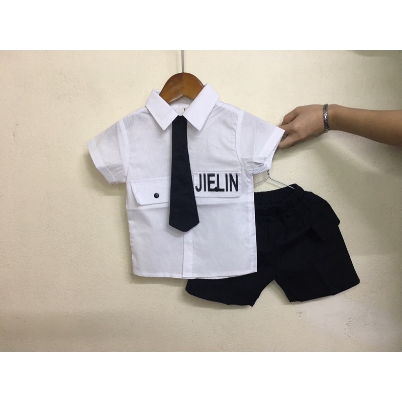 Bộ JIELIN kèm cavat cực chất cho bé trai - JIELIN