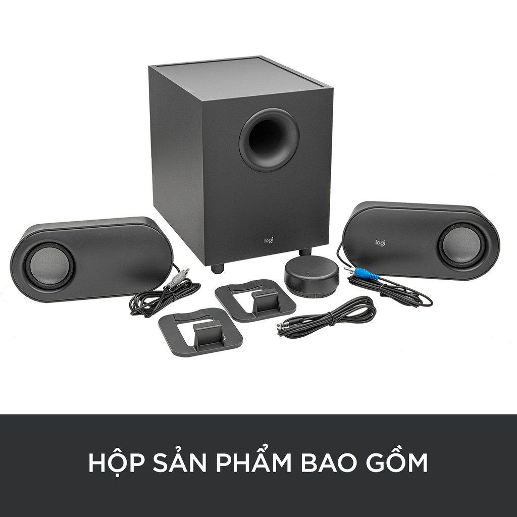 Loa vi tính bluetooth Logitech Z407 - Âm thanh 2.1, công suất 80W, đa kết nối (USB, AUX, Bluetooth)