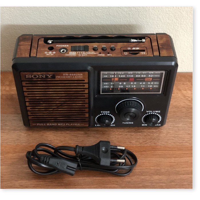 [Quả Tặng Người Thân] Đài Fm Radio, Đài Sony Sw-888, Bán Đài Radio Sony Sw 888 Cho Người Già, Độ Nhạy Cao, Âm Thanh Rõ R