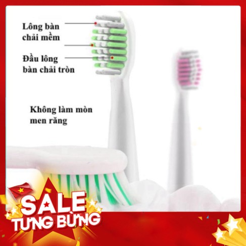 [FREE SHIP] BÀN CHẢI ĐÁNH RĂNG ĐIỆN dùng pin sạc SÓNG ÂM 5 CẤP ĐỘ thông minh cao cấp