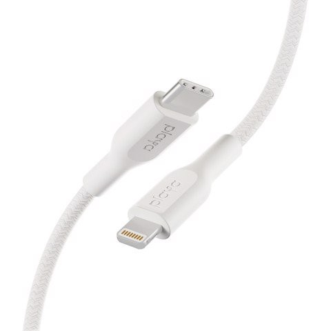 Cáp sạc nhanh Lightning to USB-C Belkin Playa vỏ dù, 1m & 2m -  Hàng Chính Hãng - Bảo Hành 2 Năm